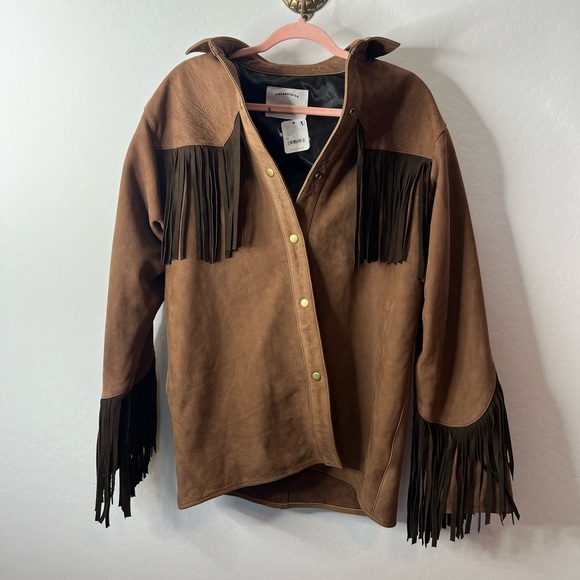 Understated leather Sunburst Suede Shirt size M - Picture 3 of 9